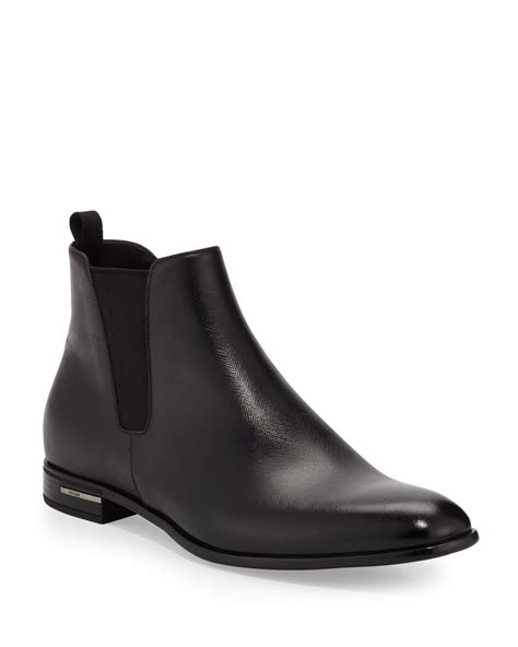 prada toblak chelsea boot|Prada saffiano leather Chelsea boot.